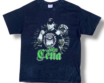Camiseta vintage de John Cena de los años 90, foto del actor y luchador profesional estadounidense, impresión de la WWE WrestleMania, talla L