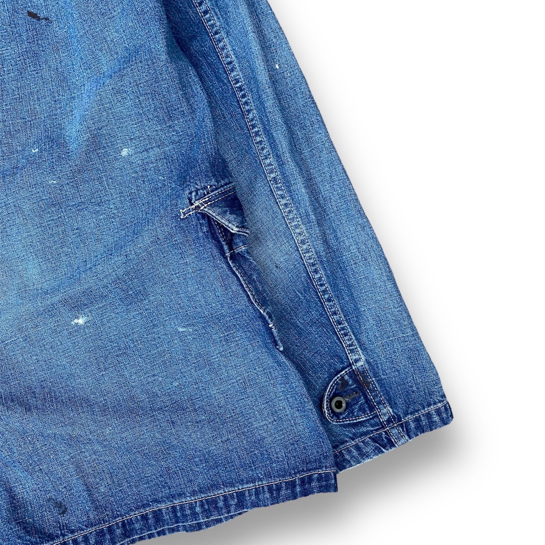 Vintage 90s Johnbull Denim Jean Hoodies Jacket Extra Large 