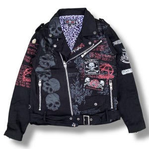 Vintage Mad Punk Seditionaries Double Collar Jacket Pin Skull Full
