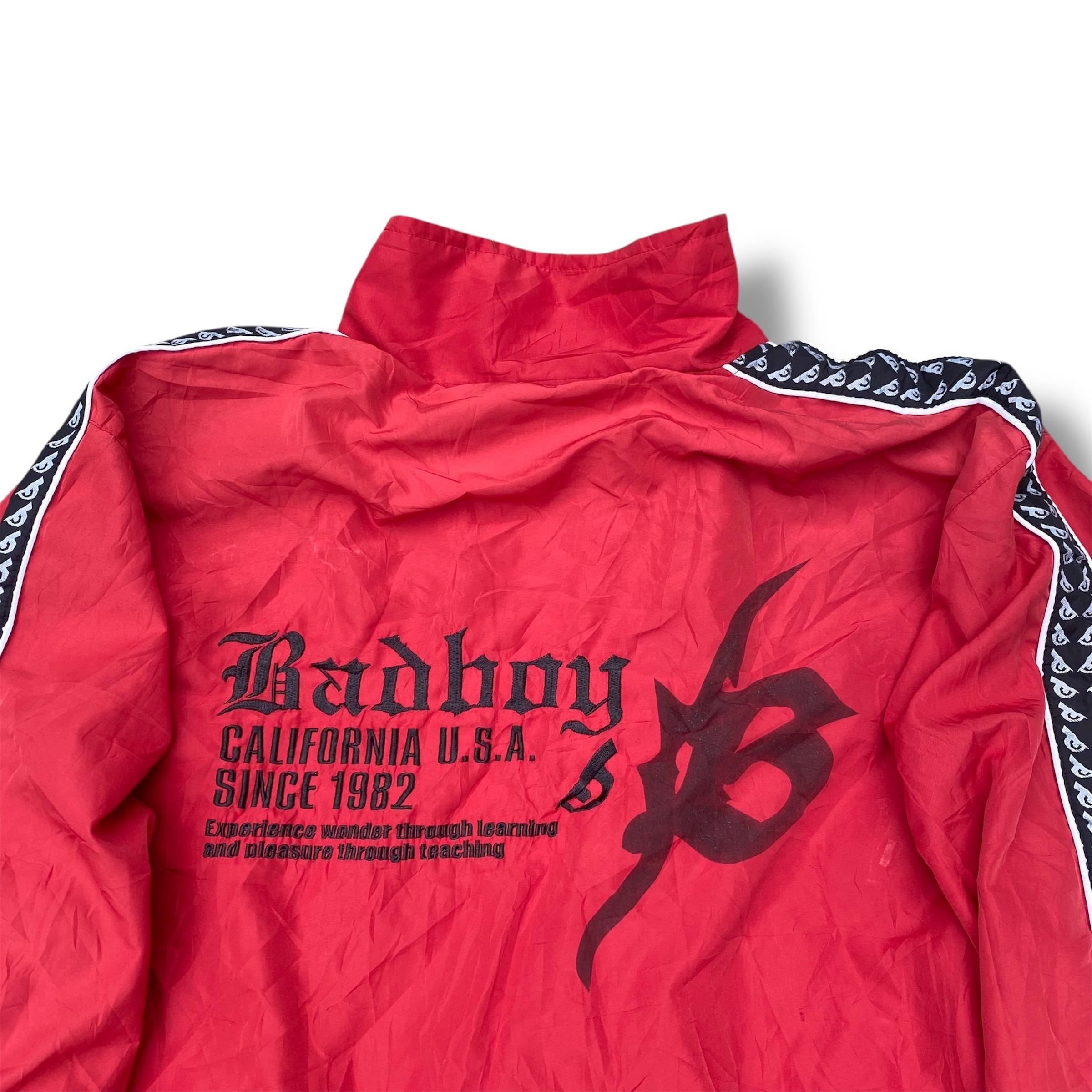 Vintage 90s Bad Boy California USA Light Jacket Full Zipper Side 
