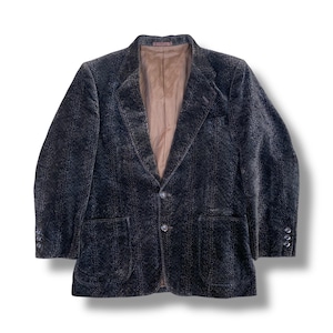 Vintage 90s Niedieck Briliant Velvet Jacket Minimalist Casual Outfits Fashion Style Size M