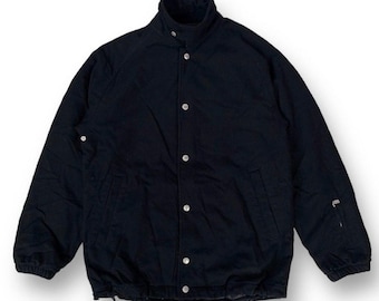 SOPHNET Japanese Streetwear Wool Blend Thinsulate Insulated Button Jacket Coat Black Mens Size L 