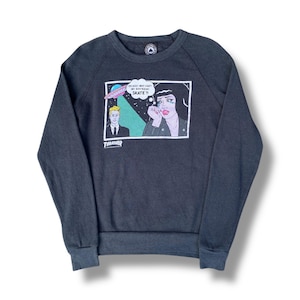 Vintage Y2K Thrasher Sweatshirt Pullover Comic Photoprint Streetwear Skateboarding Style Outfits Skateboard 2000s Size S