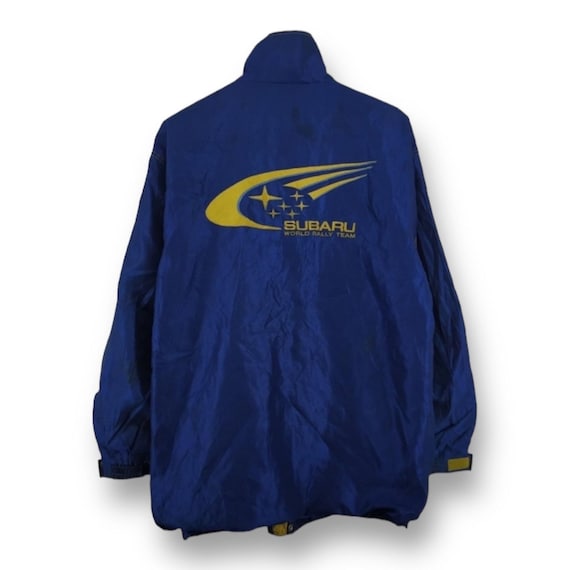 SUBARU レーシングジャケット　上着　Lサイズ SUBARU スバル レーシングジャケット ラリー 両面刺繍 黒 青 2XL
