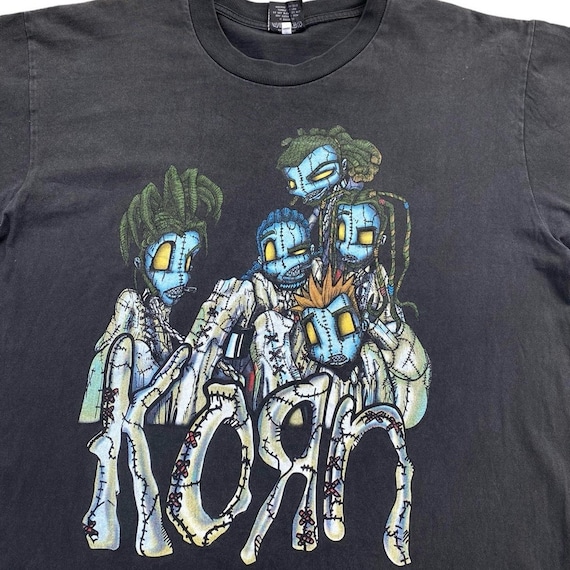 Vintage 90s Korn Issues Cover Album Band Nu Metal Shirt