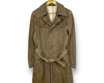 ジャケット・アウター TORNADO MART coating long coat Tornado Mart Japanese Brand Polyester Trench Coat With Belt