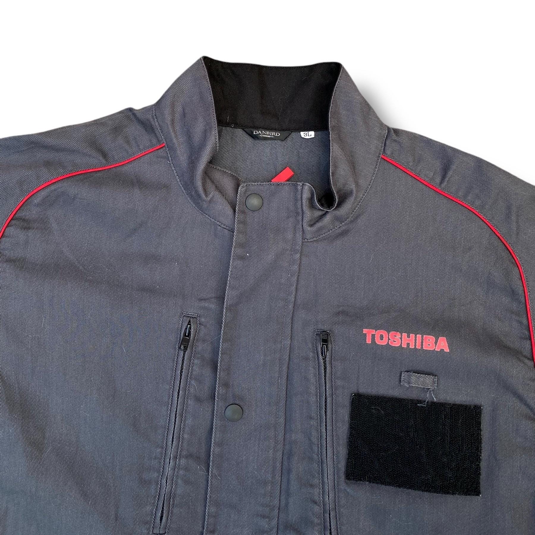 Vintage 90s Toshiba Tactical Workwear Jacket Full Zipper