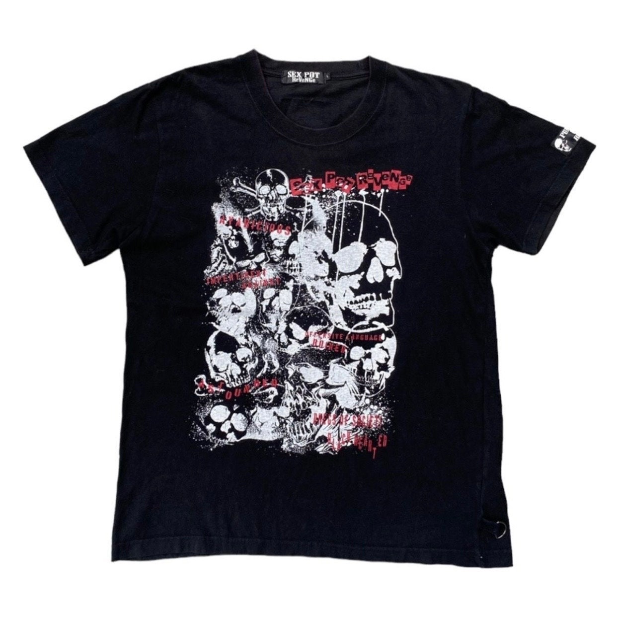 SEX POT Revenge スカルプリント Tシャツ Lサイズ SEX POT Revenge スカルプリント Tシャツ - メルカリ