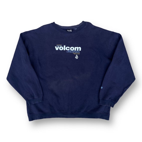Vintage 90s Volcom Skateboard Sweatshirt Extra Large Center Logo