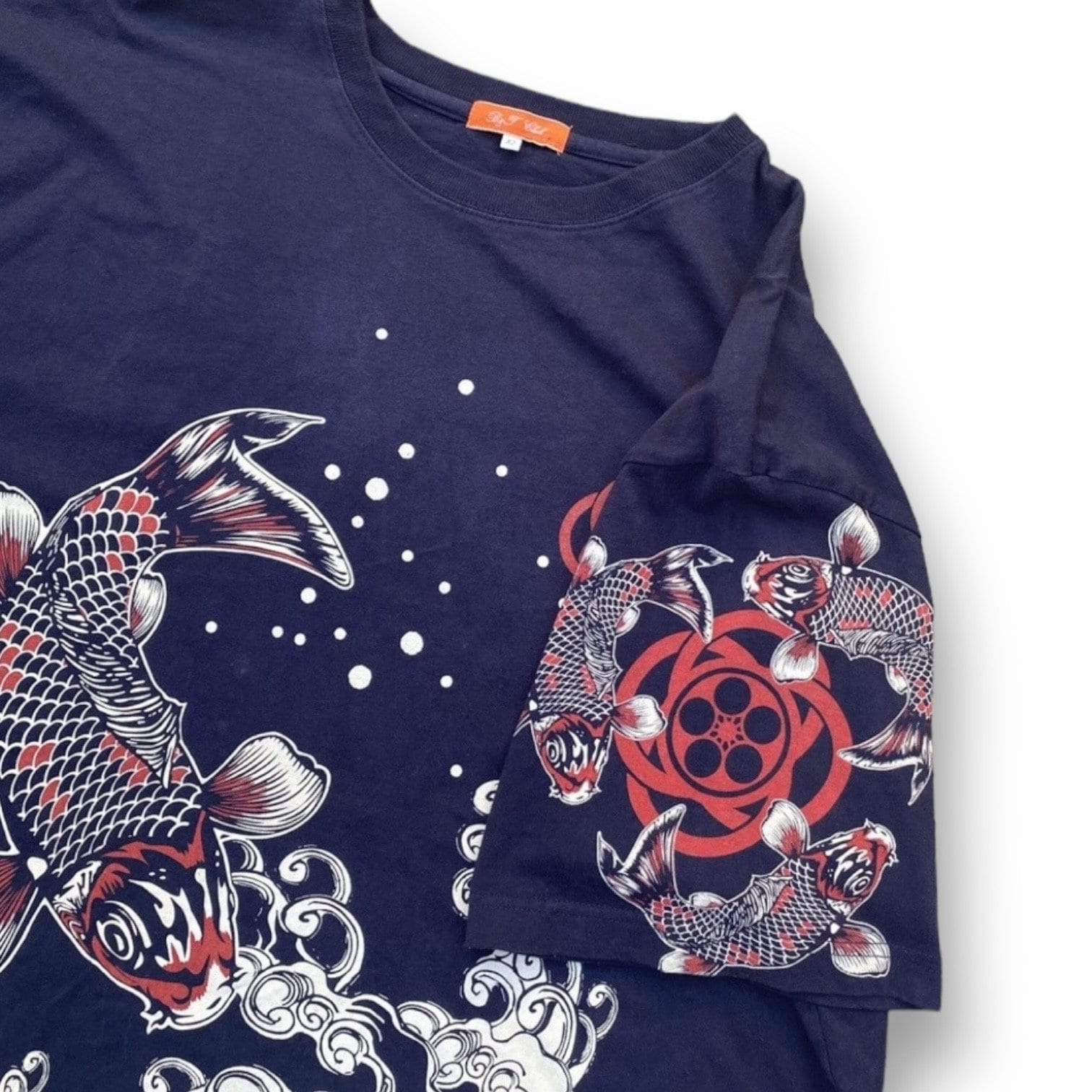 Vintage Satori Floral Koi Fish Shirt Double Extra Large Inspired