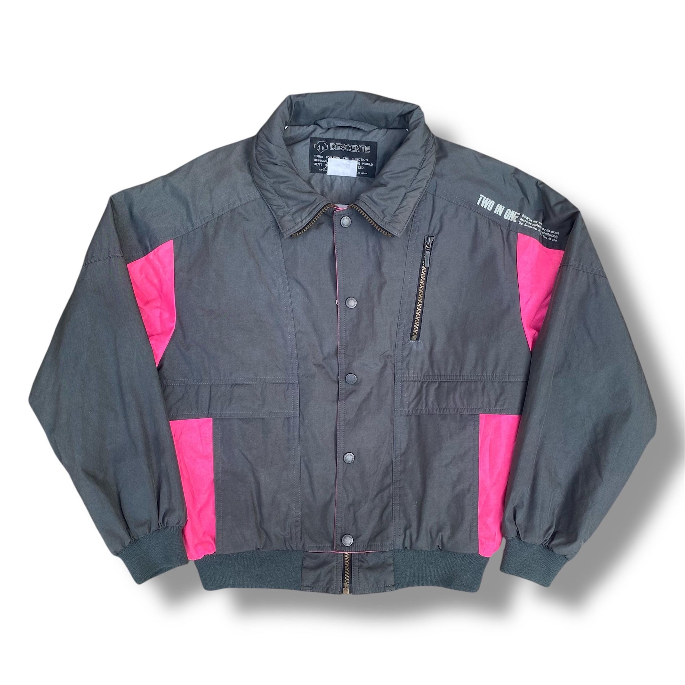 Vintage 90s 2 in 1 Skiwear Bomber Jacket by Descente Full Zipper