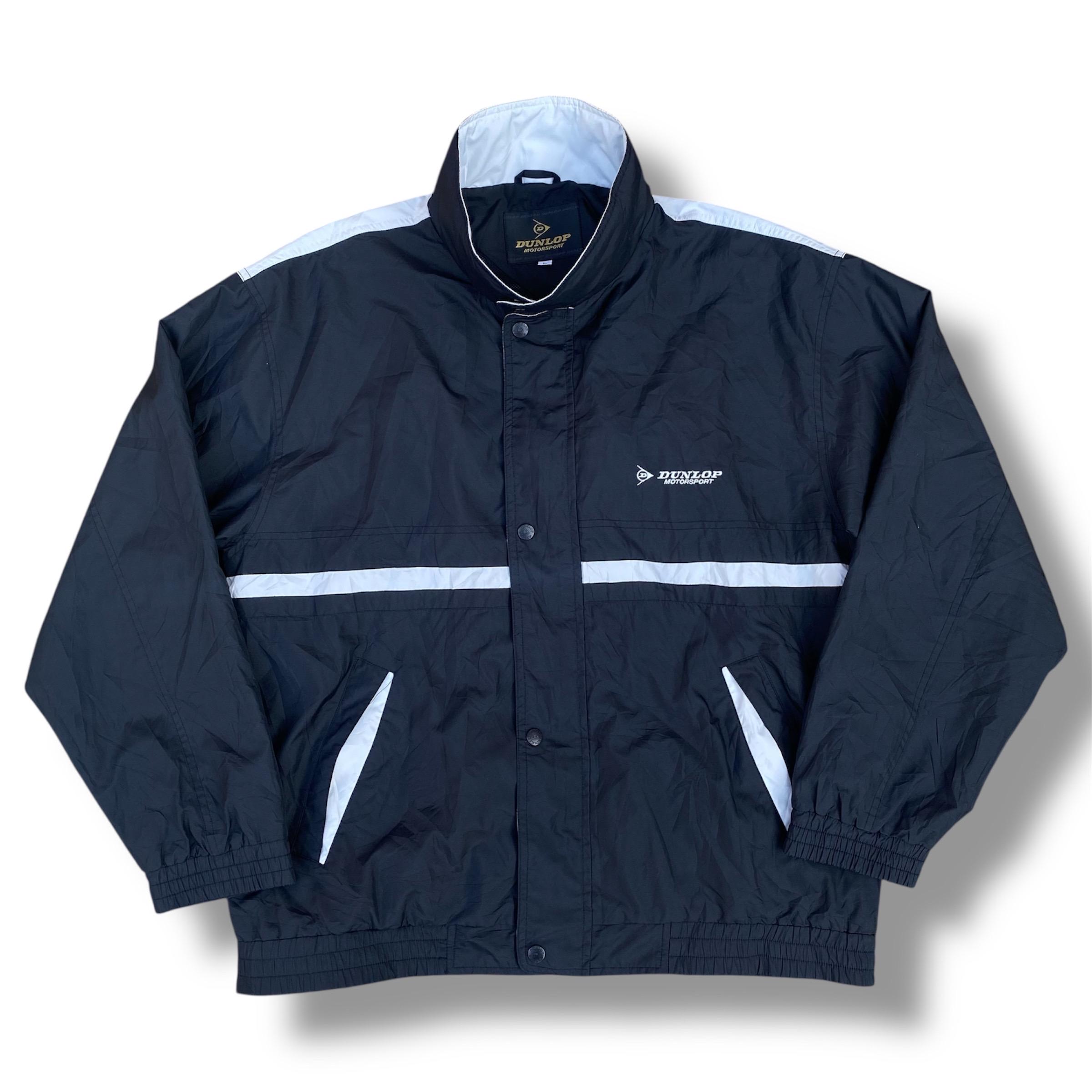 Vintage 90s Dunlop Motorsport Racing Team Light Jacket Sports