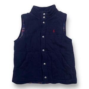 トップス 90s Polo Ralph Lauren Oild Cotton Vest S Vintage 90s Polo by Ralph Lauren Sweater Vest Blue Single