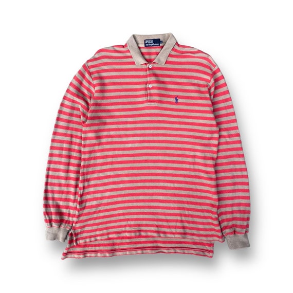 Vintage 90s Polo Ralph Lauren Striped Longsleeve Shirt Large Small