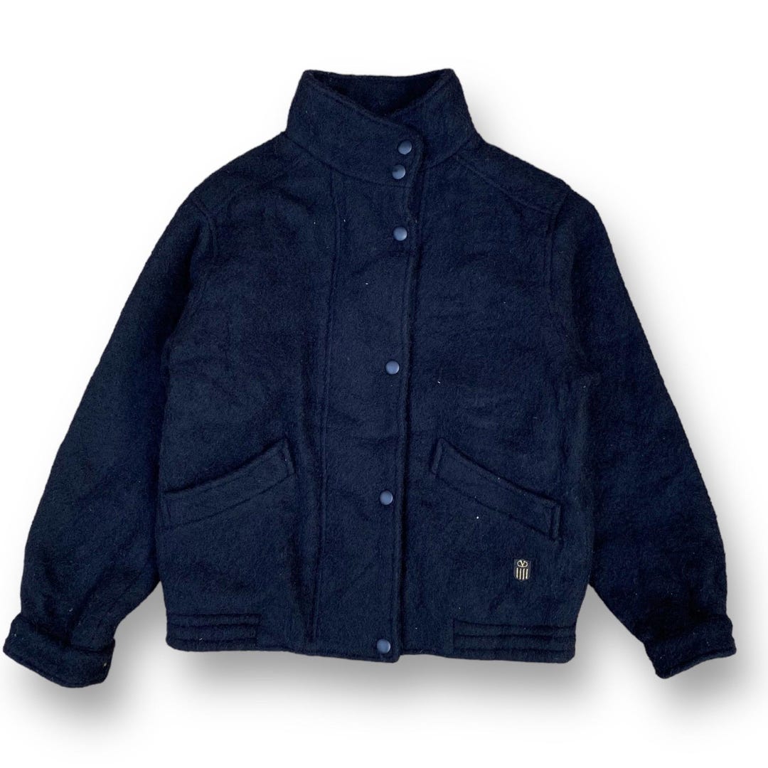 ジャケット・アウター vintage valentino garavani wool jacket Vintage 90s Valentino Garavani Wool Jacket Medium Full Zipper Snap