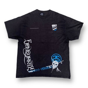 Stussy Collab Neighborhood Boneyards Tshirt Size L - Etsy Stussy Collab Neighborhood Boneyards Tshirt Size L - Etsy