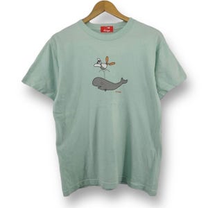 Camiseta vintage de dibujos animados de Pingu de los años 90, tamaño mediano, serie dramática de la película Young Penguin, talla M
