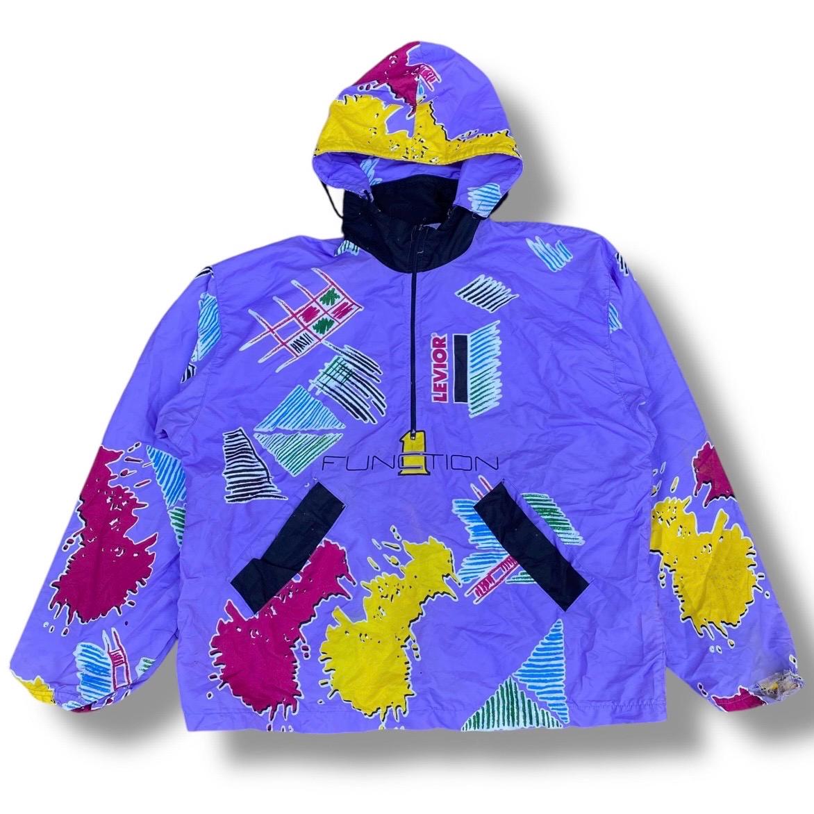 Vintage 90s Levior Function 1 Half Zipper Light Jacket Motorsport
