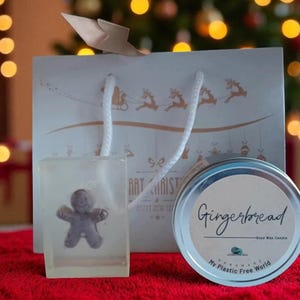 Gingerbread Christmas Gift Bag - Candle & Soap Bag