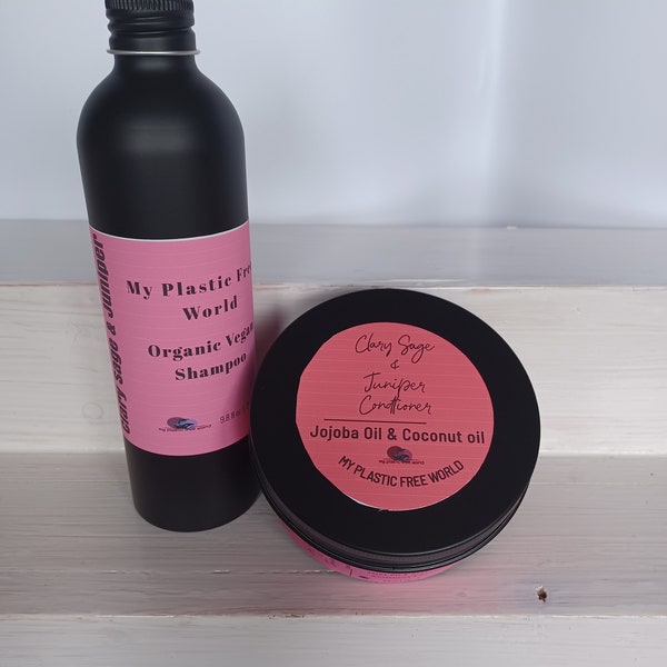 Earth Elegance Renewal: Clary Sage And Juniper Plastic Free Shampoo & Condtioner 290ml