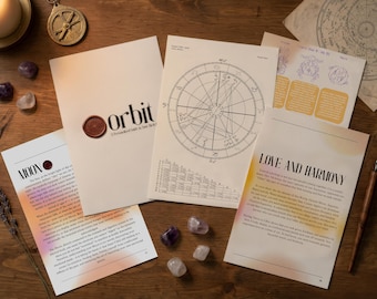 ORBIT: Complete Natal Chart Reading | In-Depth Astrology Report | Psychological Birth Chart Analysis (40+ Pages)