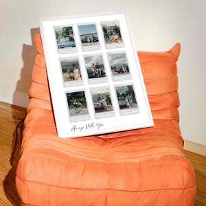 Custom Polaroid Photo Collage Print: Retro Wall Art (Digital Download)