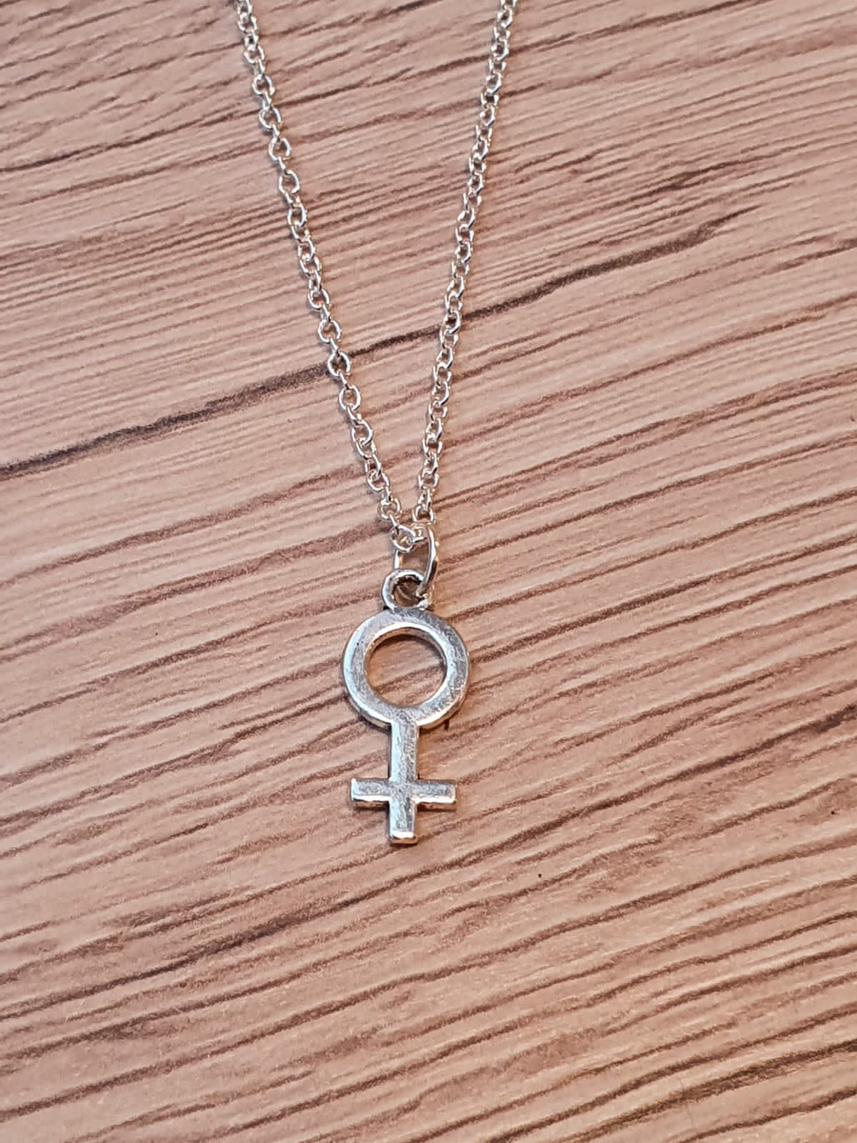 Female symbol necklace feminist necklace female necklace Etsy
