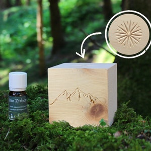 The Alpine pine cube set with drip structure and organic pine oil (10ml)