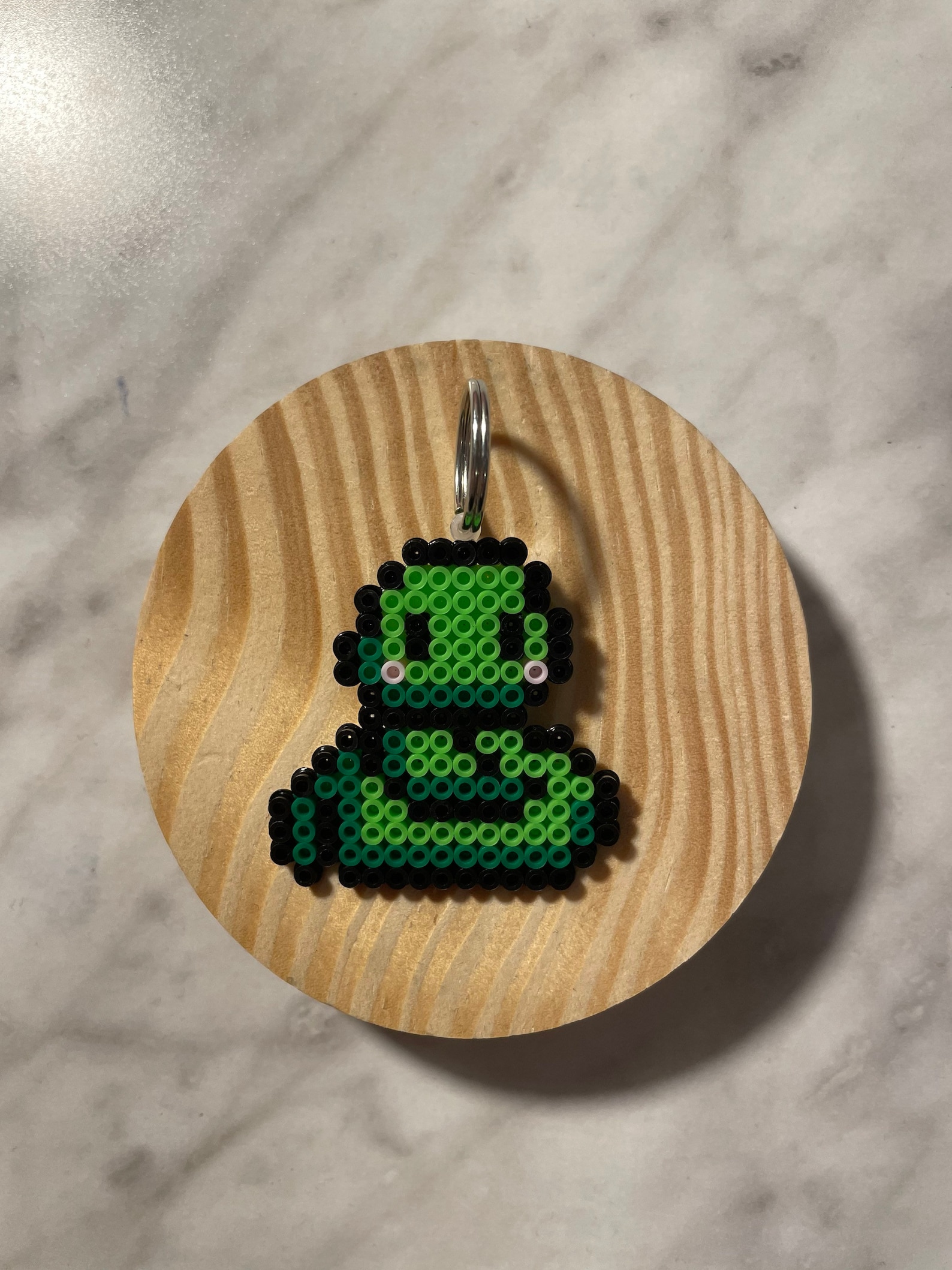 Perler bead Snake keychain Etsy