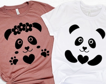 Valentine Panda Shirt, Love Panda Shirt, Panda Shirt, Love Shirt, Cute Couple Shirts, Custom T Shirt, Personalized Shirts, Gift for Women