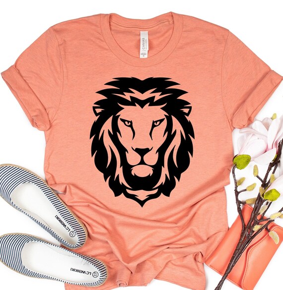 Lion Face Shirt, Lion Shirt, Wild Lion Shirt, Animal lover Shirt, King Lion, Lion Lover, African Tribal Shirt, Zoo shirt