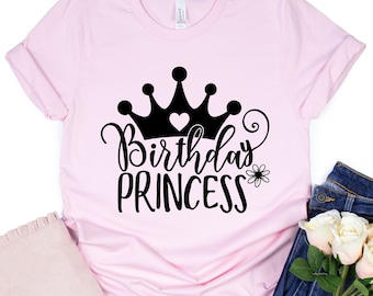Birthday Princess Shirt, Birthday Girl Shirt, Birthday  Princess Party Shirt, Birthday Princess Shirts,Youth Birthday Girl Shirt, Princess