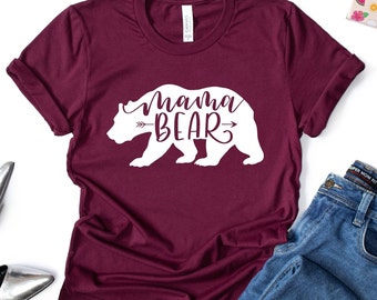 Mama Bear Shirt, Mama Bear Tshirt, Momma Bear, Mama Bear Gift, Animal Nature Lover Shirt, High Quality Shirt