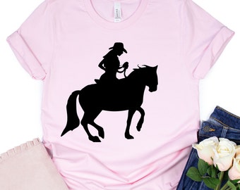 Cow Girl Horse Shirt, Horse Shirt, Horse Lover Tee, Horse Girl Shirt, gift for Mother, Horse Lover Tees, Horse Lover Gift, Love Horses Shirt
