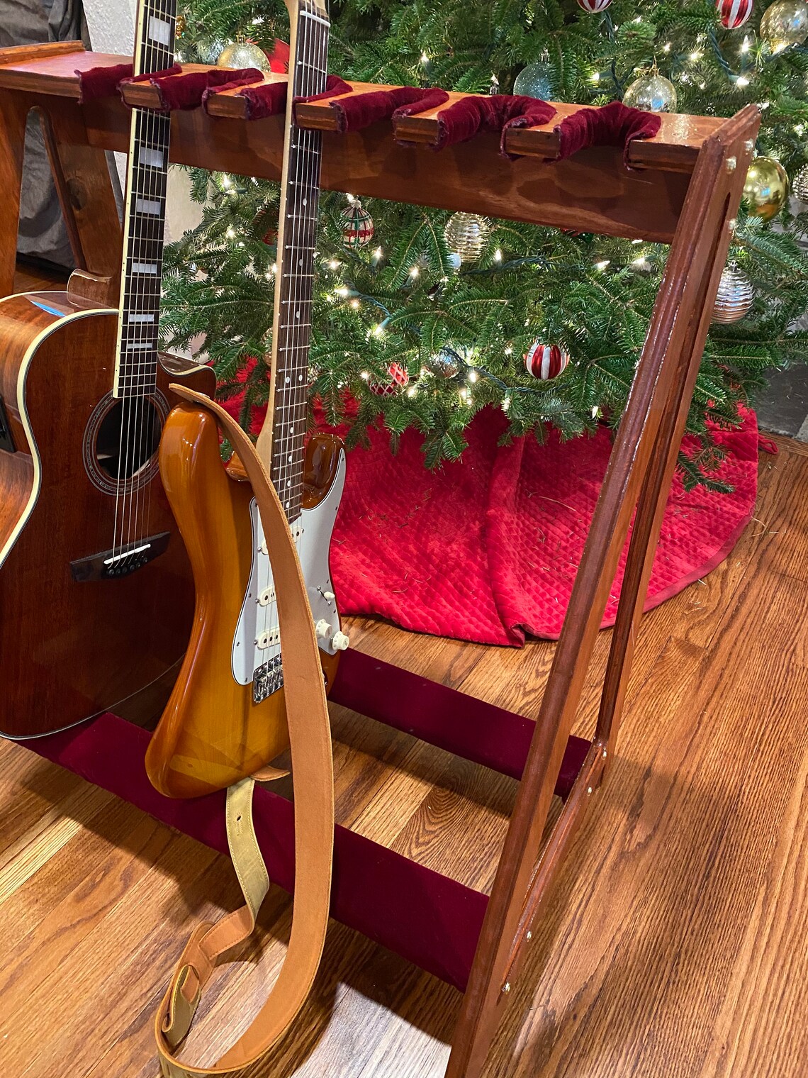 Customizable Wood Guitar RackUp to 15 Material and Stain Etsy