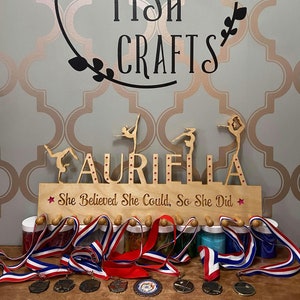 Wood Medal and Awards Organizer to hang on wall