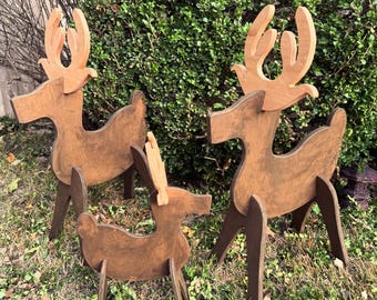 Handcrafted Wooden Deer