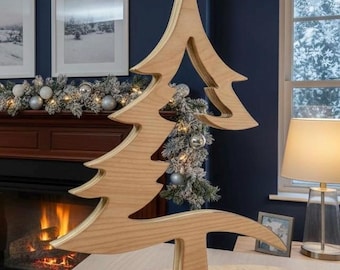 Wood Ornament Hanger Decor Tree
