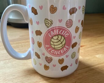 Cafecito and Conchas 15 oz. Coffee Mug