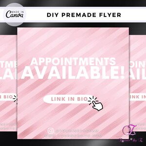 Back To School Flyer - Social Media Flyer - Sale Flyer - Braid Flyer - MUA - Hairstylists Flyer - Template Flyer - Appointments Available