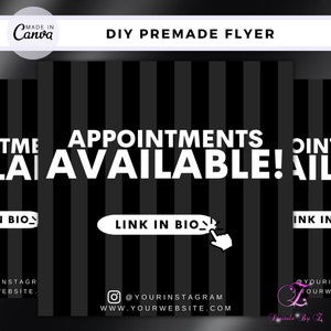 Back To School Flyer - Social Media Flyer - Sale Flyer - Braid Flyer - MUA - Hairstylists Flyer - Template Flyer - Appointments Available
