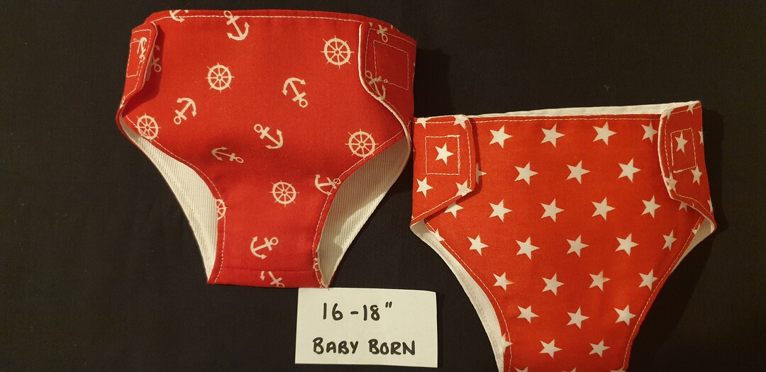 Baby Born Dolls Nappies x2 to fit Baby Born or other Etsy Österreich