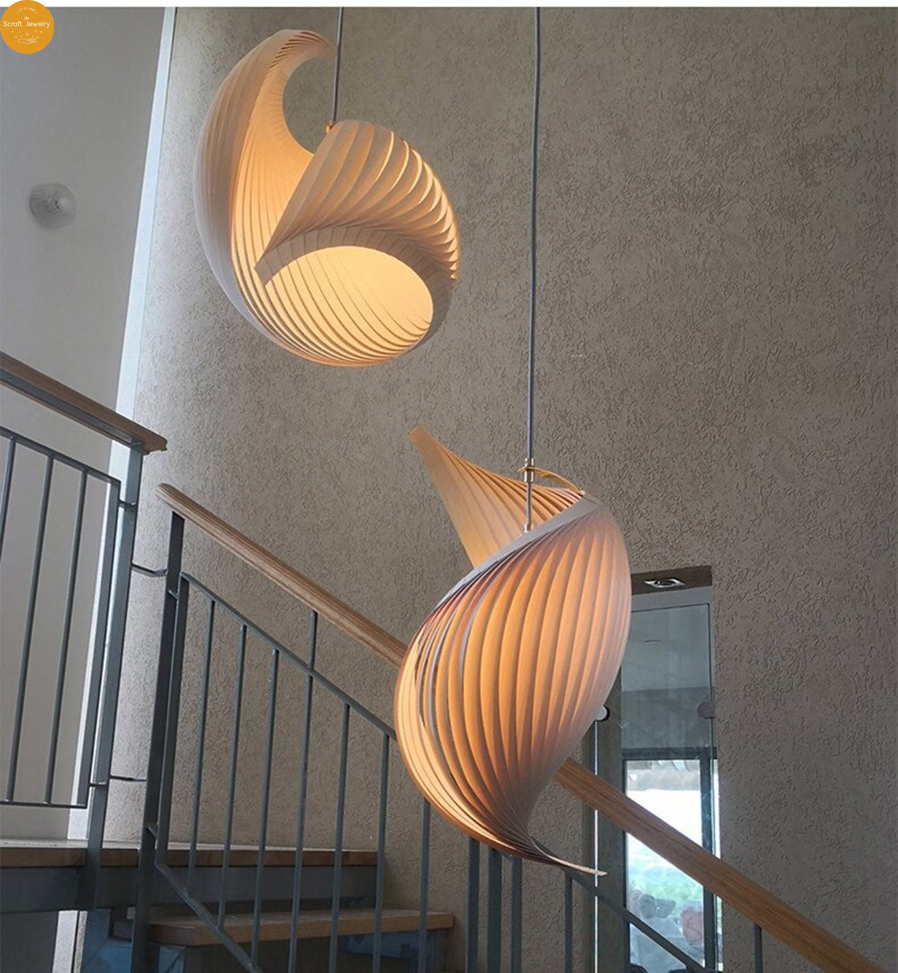 String lights fixture / Wood lamp shade / wooden lamp shade / Etsy