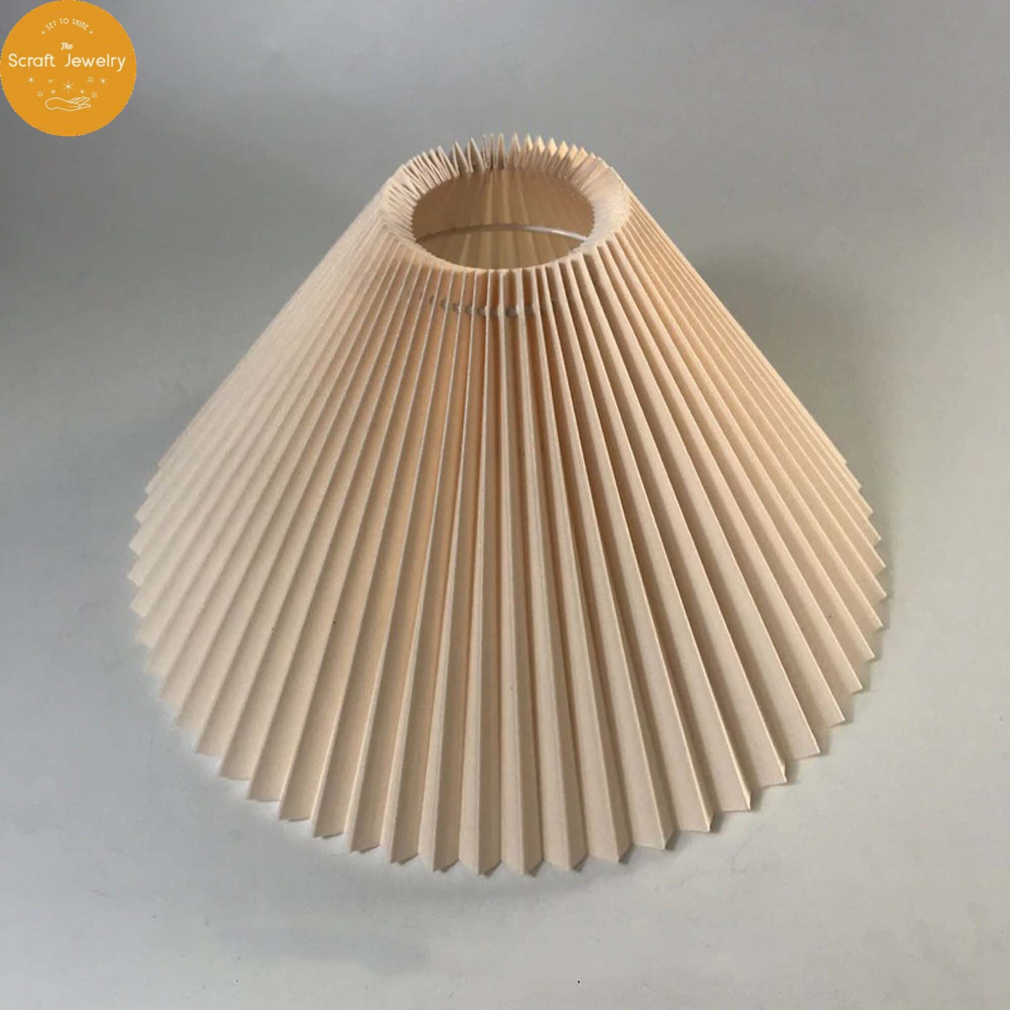 Clip On Lampshade Pleated Lamp Shades drum lamp shade for Etsy