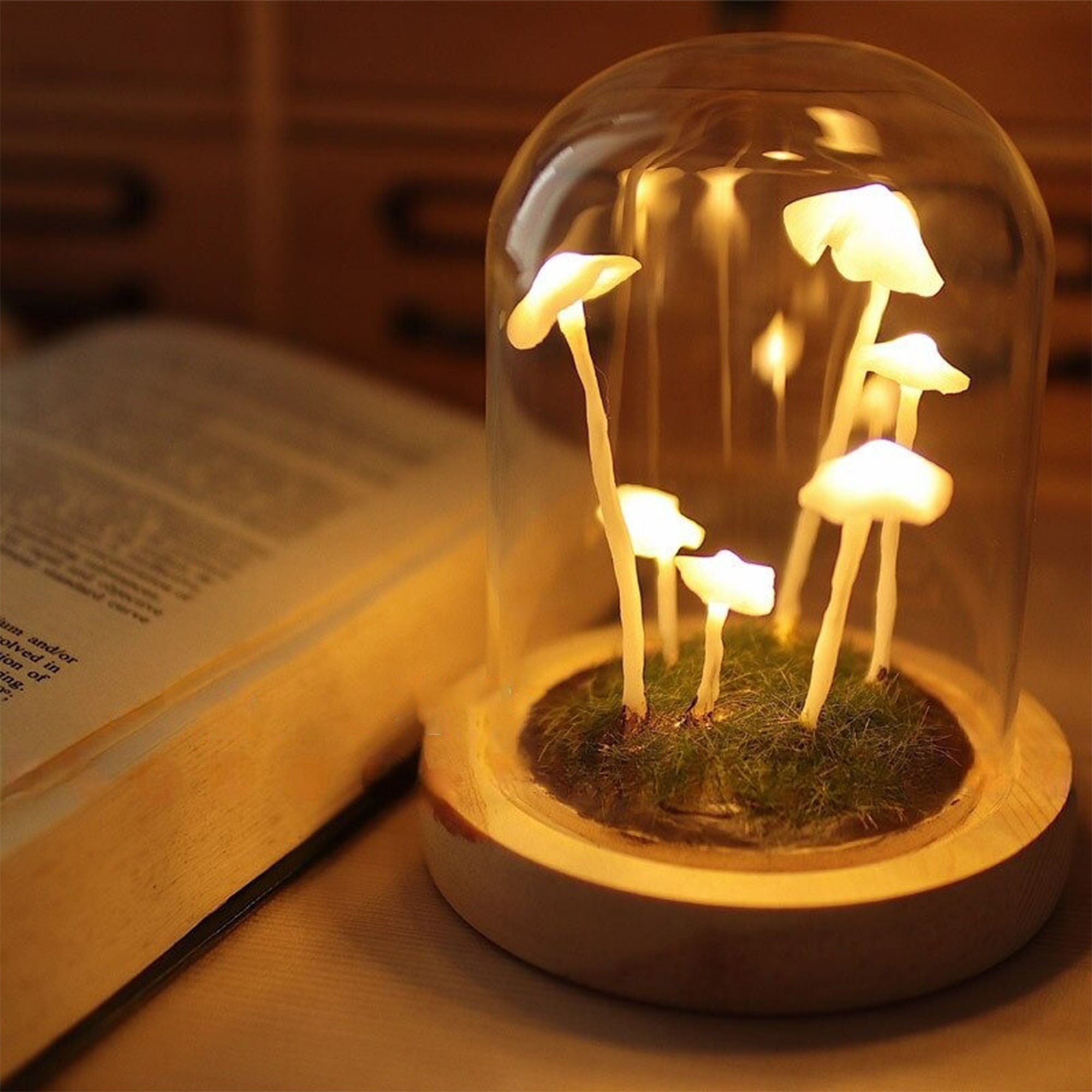 Mushroom night light mushroom table lamp art deco lamp for Etsy
