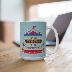 Circus Monkey Dual Side Mug 15oz