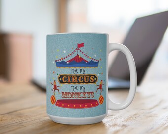 Circus Monkey Dual Side Mug 15oz