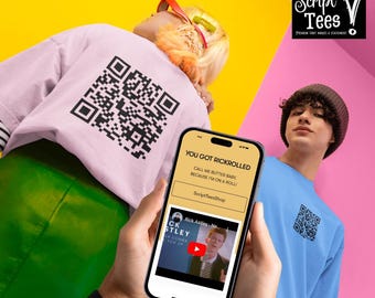 Koszulka RICKROLL „Never Gonna Give You Up” G500 5,3 uncji