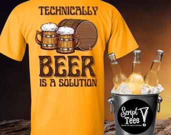 Beer is a Solution 5.3 oz. T-Shirt