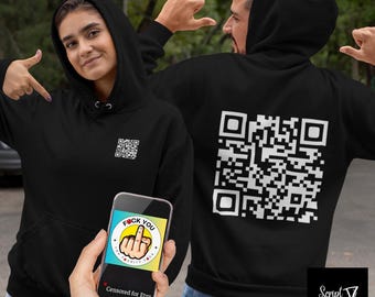 FUQR Code Dual Sided G185 Gildan Pullover Hoodie